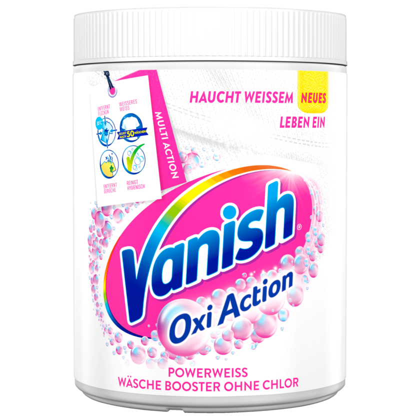 Vanish Oxi Action Powerweiss Fleckenenterner Pulver ohne Chlor 1,1kg